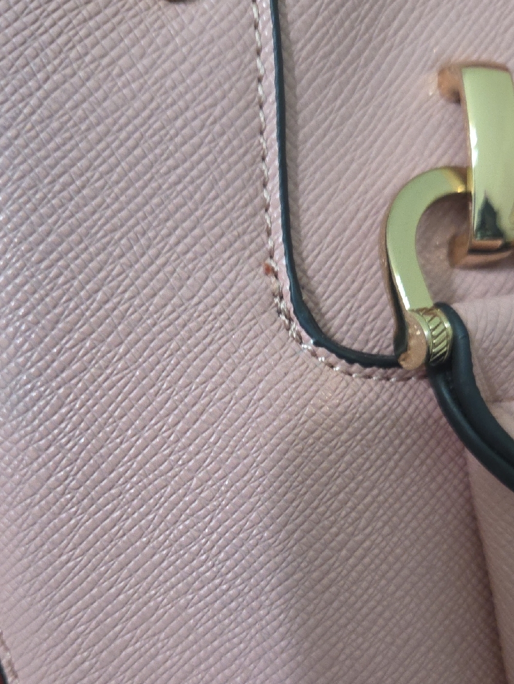 London Fog 2 Handle Purse WITH FLAWS Detachable Strap Crossbody Bag Purse Pink - Picture 8 of 8